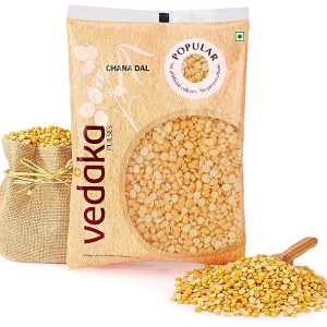 Amazon Brand – Vedaka Popular Chana Dal | 1kg Pack | Rich Source of Protein | No Cholesterol or Additives