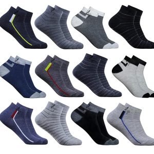 Blessica Socks for Men and Women Soft and Comfortable Cotton Ankle Socks for Everyday wear free size (Assorted design)