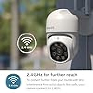 PHILIPS Outdoor Weather Proof IP65 CCTV WiFi Security Camera | PTZ | Colour Night Vision | 2 Way Talk | AES-128bit Encryption | 2 Year Brand Warranty | HSP 3800