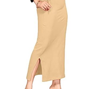 ALYNE Lycra Blended Saree Shapewear Petticoat for Women, Women’s Blended FullElastic with Drawstring Saree Shapewear, Skirts for Women,Shape Wear Dress for Saree