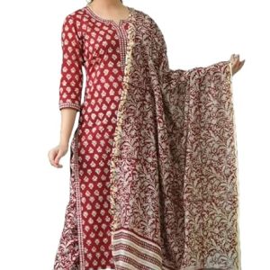 KLOSIA Women Printed Kurta and Pant Set with Dupatta