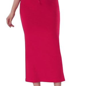 XOYA Cotton Lycra Saree Shapewear for Women/Straight Fit Petticoat Saree Silhouette Shape Wear Dress for Saree