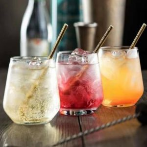 RAMOJI INTERNATIONAL Glass Water Glass – Set of 6, Transparent, 390 ml