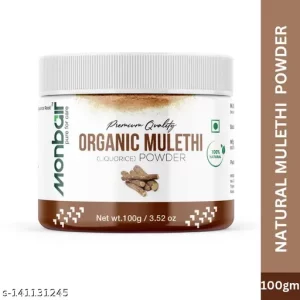 Monbair 100% Organic, Premium Quality Mulethi/Licorice Powder 100 Grams