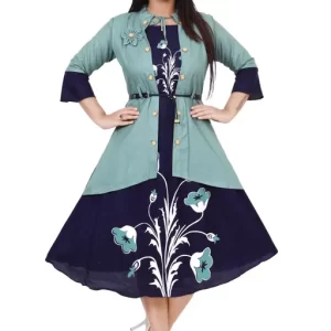 Stylish Comfy Ryon Printed long one piece for woman