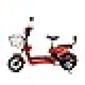 Green Udaan Electric Scooter for adult’s commuter with portable rechargeable battery, No RTO Registration or DL required, 30kms Range & 25kmph Power by 250W Motor, Comfortable Wider Deck E-Bike | Red