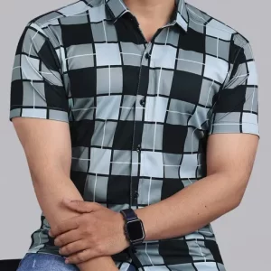 STI Men’s Checked Regular Spread Collar Multicolor Shirts