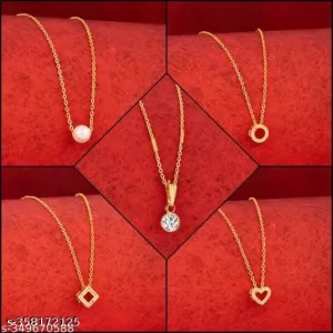 blackstone Shimmring Beautiful Necklace Combo For Women And Girls