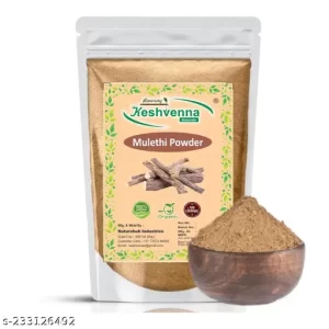 Keshvenna Naturals 100% organic Mulethi – Yashtimadhu – Licorice – Glycyrrhiza Glabra powder, For Skin Whitening, Licorice Powder For Body, Skin and Hair -400gm