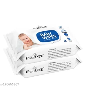Hygiene Evelance Premium Baby Wet Wipes with Aloe Vera – 144 Wipes (2 Pack 72 each)