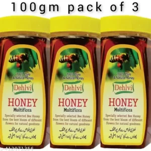 Dehlvi Natural Honey (100g, Pack of 2) Oldest sweetner on earth loaded with anti-bacterial & anti- fungal properties