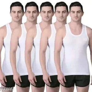 Best Quality Super Fine 100 Percent Soft Cotton Vests Pack of 4