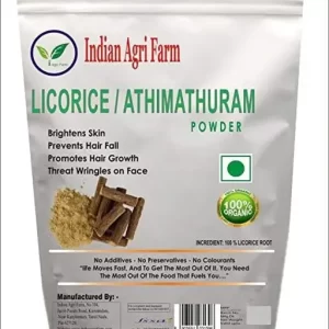 IAgriFarm Licorice Root | Athimathuram Pack of 250 GM| Mulethi For Face, Skin, Hair Care Powder