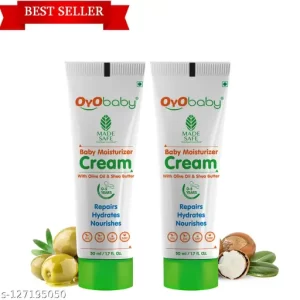 OYO BABY Baby Daily Moisturising Cream for Delicate Skin 50ml Each, Pack Of 2