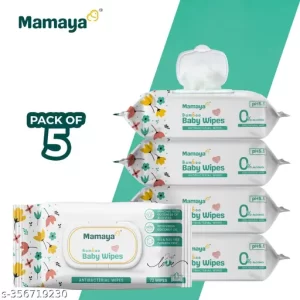Mamaya Bamboo Baby Wipes | WITH PLIASTIC LID | BABY WIPES | WITH COCONUT OIL