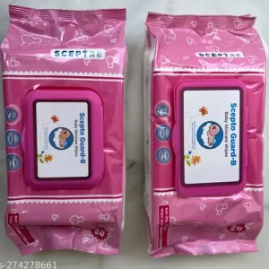 Sceptre guard -B organic baby wipes combo pack (2) each 72 wipes