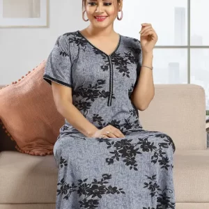 womens printed nighty – nightdress-maxi