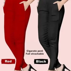 JEGGING PACK OF 2 RED-BLACK