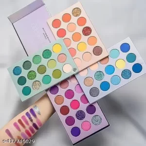 60 Shades Color Board Eyeshadow Palette – Matte, Shimmer and Glitters Eye Shadow Makeup Kit for Girls
