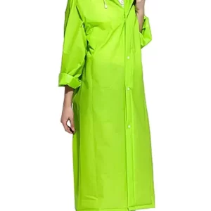 INFISPACE Solid Men & Women Raincoat (Green)