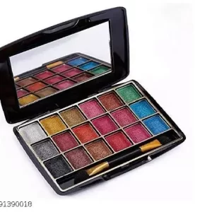 Professional Makeup 18 Pigmented colors Eye shadow Palette || Long wearing and Easily Blendable Eye makeup Palette || Matte and Shimmer or Metallic || Multicolor – 11 gm