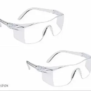 Men Clear Plastic Shield , UV Protected Iron Man Sunglasses (Pack of 2)