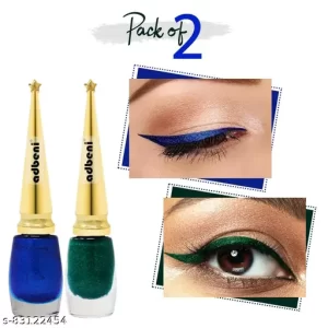 Adbeni Quick Dry Eye Liner, Water Resistant, Long-Lasting, Shade- Green 03, Blue 07, 5.5ml (ELNR101)