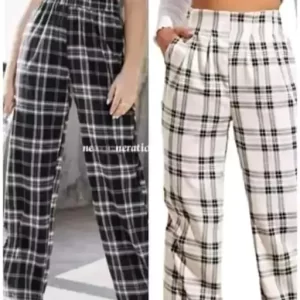 White and black pajama combo
