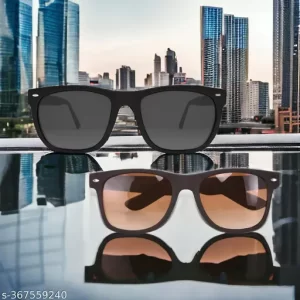 Lorenz Gift Set Combo of 2 Sunglasses (Black & Brown) for Men & Boys | SN1-SN13