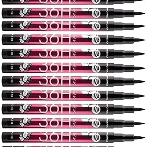 Professional Makeup Liquid Waterproof Gel Eyeliner long lasting for 36 hours (Pack of 12)