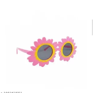 Baby sun flower style black lensn sunglass