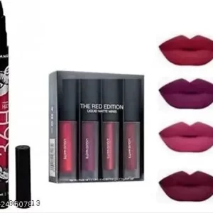 36 H Waterproof Liquid Eyeliner & Mini Matte Liquid Lipstick Red Edition (2 Items in the set)