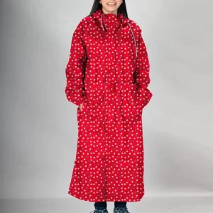 Lux Venus Printed Over coat Rainwear for Women