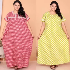 Nighty Cotton Jumbo Plus Size Combo