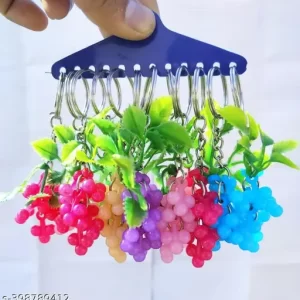 Grapes Key Chain Metal Key Ring (Pack of 12) Men Woman Kids Key Chain