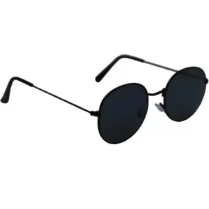 Round Metal Sunglass for men and women (black)