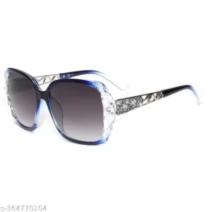 SYGA Women’s Sunglasses Oversized Spherical Goggles with Anti-Fog and UV Protection (Blue)