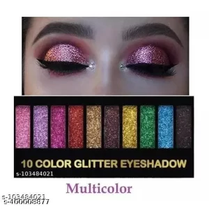 Eye makeup 10 color glitter eyeshadow palette highly pigmented shades pack of 1