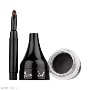 Jersey Girl By Fashion Colour Kajal Liner | Gel Eye Liner Pot | Includes Eyeliner Brush | Intense Color & Smudge-Proof | Long-Lasting | 3.8gm