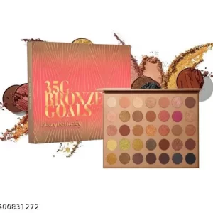 MAYBELUCKY 35G Bronze Goals Eyeshadow Palette, A Rich Shimmering Bronze Eye shadow That Adds a Touch of Elegance To Your Eyes With its Smudge Proof & Long-Lasting Formula (35 Multicolors, 56.2g)