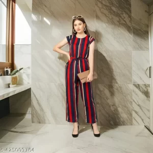 “MultiColor Splash” Crepe Jumpsuit