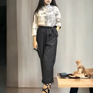 PAPER PRINT JUMPSUIT FOR WOMEN