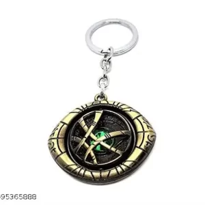 Trendy Men Multi Color Metal Spinning Keychain (Pack-1)