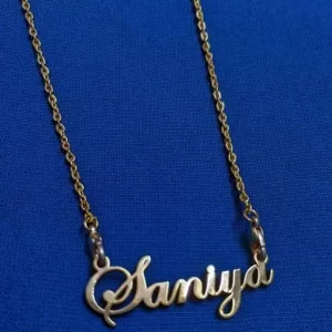 Saniya Name Pendent With Chain