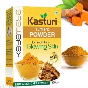 Kasturi Haldi Powder for face (100 grams) | Wild turmeric powder for glowing skin | Kasturi Manjal | 100% Natural, Chemical-free, Perseverative-free, Non-GMO