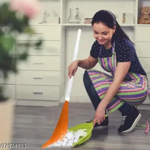 Multi colour broom. Long lasting plastic broom for all type of wet and dry floor, Washable Broom. Colour may be vary. Assorted Color. Multi colour broom.