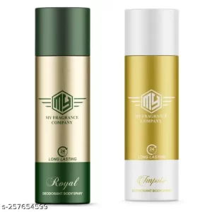 My Fragrance Deodorant Long Lasting Body Spray Specially Formulated Double Fragrance give full day lasting | For Men 165 ML each Bottle | Pack of 2