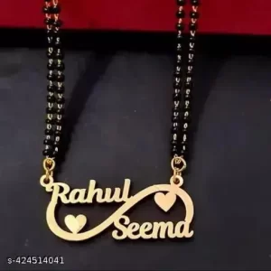 Name : Customized / Personalized Single Name Heart Necklace With 24k Gold Plating