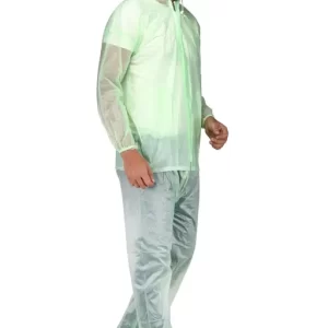 Orange PVC Raincoat with pants, ECO Model – ECO-1