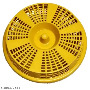 Round Plastic Basket With Lid Storage basket For vegetables, fruit, laundry, fish, eggs and multi purpose (set of 4, Multicolour)